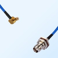 TNC Bulkhead Female with O-Ring - SMB Male R/A Semi-Flexible Cable
