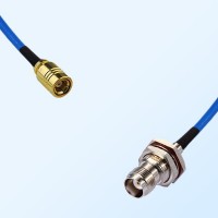 TNC Bulkhead Female with O-Ring - SMB Female Semi-Flexible Cable