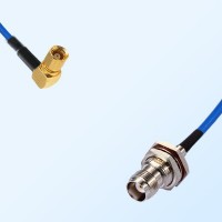 TNC Bulkhead Female with O-Ring - SMC Female R/A Semi-Flexible Cable