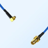 SSMA Female - SMP Female Right Angle Semi-Flexible Cable Assemblies