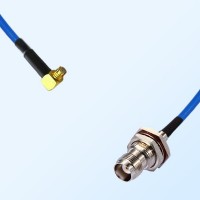 TNC Bulkhead Female with O-Ring - SMP Female R/A Semi-Flexible Cable