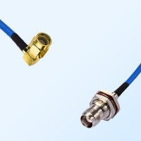 TNC Bulkhead Female with O-Ring - SSMA Male R/A Semi-Flexible Cable