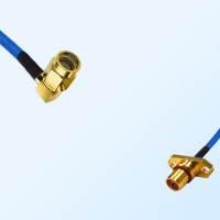 SSMA Male Right Angle - BMA Male 2 Hole Semi-Flexible Cable Assemblies