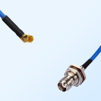 TNC Bulkhead Female with O-Ring - SSMC Female R/A Semi-Flexible Cable