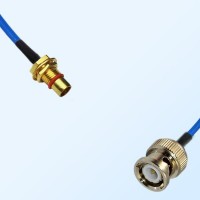 BNC Male - BMA Bulkhead Male Semi-Flexible Cable Assemblies