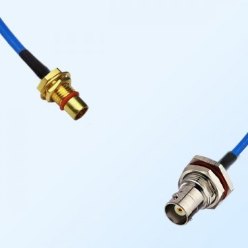 BNC O-Ring Bulkhead Female - BMA Bulkhead Male Semi-Flexible Cable