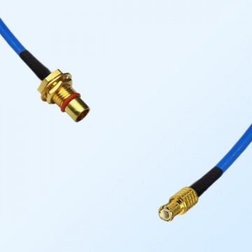 MCX Male - BMA Bulkhead Male Semi-Flexible Cable Assemblies