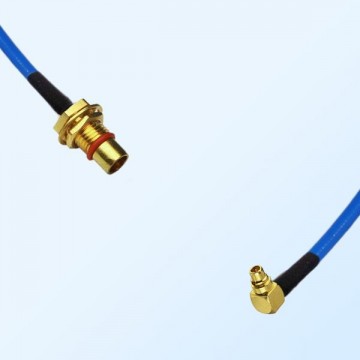 MMCX Male R/A - BMA Bulkhead Male Semi-Flexible Cable Assemblies