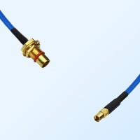 MMCX Female - BMA Bulkhead Male Semi-Flexible Cable Assemblies