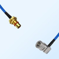 QMA Male R/A - BMA Bulkhead Male Semi-Flexible Cable Assemblies