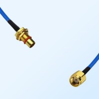RP SMA Male - BMA Bulkhead Male Semi-Flexible Cable Assemblies