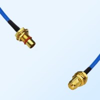 RP SMA Bulkhead Female - BMA Bulkhead Male Semi-Flexible Cable
