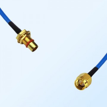 SMA Male - BMA Bulkhead Male Semi-Flexible Cable Assemblies