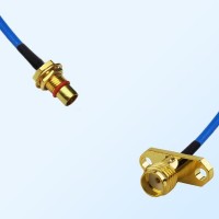 SMA Female 2 Hole - BMA Bulkhead Male Semi-Flexible Cable Assemblies