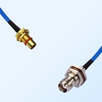 TNC O-Ring Bulkhead Female - BMA Bulkhead Male Semi-Flexible Cable