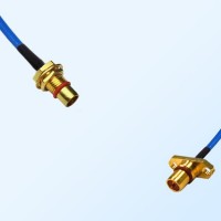 BMA Bulkhead Male - BMA Male 2 Hole Semi-Flexible Cable Assemblies
