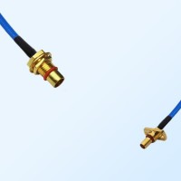 SBMA Male 2 Hole - BMA Bulkhead Male Semi-Flexible Cable Assemblies