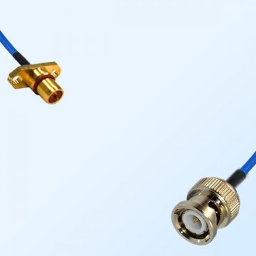 BNC Male - BMA Male 2 Hole Panel Mount Semi-Flexible Cable Assemblies