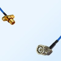 BNC Male Right Angle - BMA Male 2 Hole Semi-Flexible Cable Assemblies