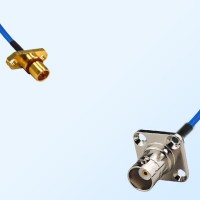 BNC Female 4 Hole - BMA Male 2 Hole Semi-Flexible Cable Assemblies