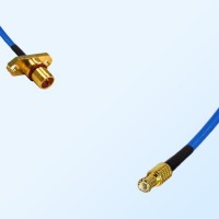 MCX Male - BMA Male 2 Hole Panel Mount Semi-Flexible Cable Assemblies
