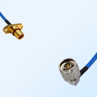 N Male Right Angle - BMA Male 2 Hole Semi-Flexible Cable Assemblies