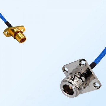 N Female 4 Hole - BMA Male 2 Hole Semi-Flexible Cable Assemblies