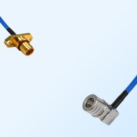 QMA Male Right Angle - BMA Male 2 Hole Semi-Flexible Cable Assemblies