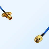 RP SMA Male - BMA Male 2 Hole Semi-Flexible Cable Assemblies