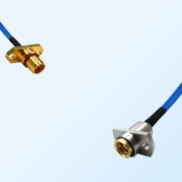 BMA Male 2 Hole - BMA Female 2 Hole Semi-Flexible Cable Assemblies