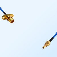 SBMA Bulkhead Male - BMA Male 2 Hole Semi-Flexible Cable Assemblies