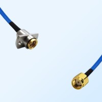 RP SMA Male - BMA Female 2 Hole Semi-Flexible Cable Assemblies