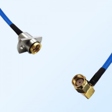 RP SMA Male R/A - BMA Female 2 Hole Semi-Flexible Cable Assemblies