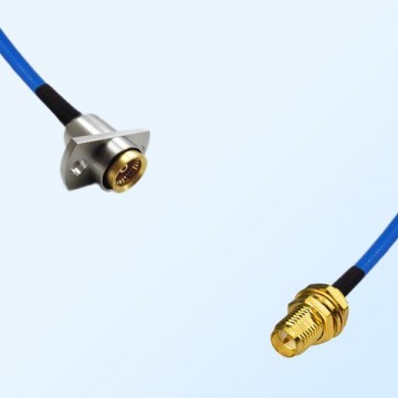RP SMA Bulkhead Female - BMA Female 2 Hole Semi-Flexible Cable
