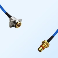 BMA Female 2 Hole - BMA Bulkhead Male Semi-Flexible Cable Assemblies