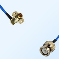 BNC Male - BMA Female R/A 2 Hole Semi-Flexible Cable Assemblies