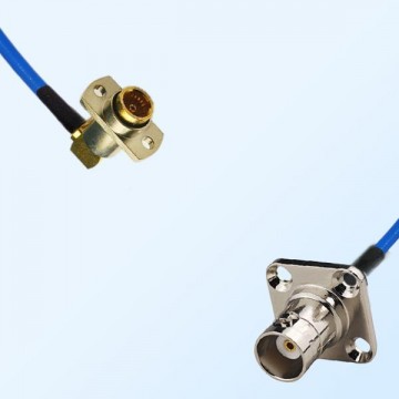 BNC Female 4 Hole - BMA Female R/A 2 Hole Semi-Flexible Cable