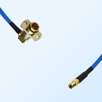 MMCX Female - BMA Female R/A 2 Hole Semi-Flexible Cable Assemblies