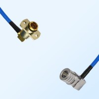 QMA Male R/A - BMA Female R/A 2 Hole Semi-Flexible Cable Assemblies