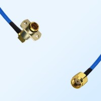 RP SMA Male - BMA Female R/A 2 Hole Semi-Flexible Cable Assemblies