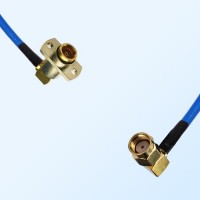 RP SMA Male R/A - BMA Female R/A 2 Hole Semi-Flexible Cable Assemblies