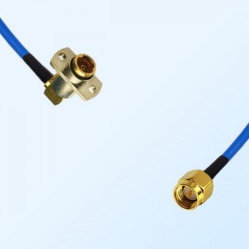 SMA Male - BMA Female R/A 2 Hole Semi-Flexible Cable Assemblies