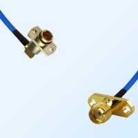 SMA Female 2 Hole - BMA Female R/A 2 Hole Semi-Flexible Cable