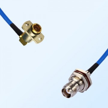 TNC O-Ring Bulkhead Female - BMA Female R/A 2 Hole Semi-Flexible Cable