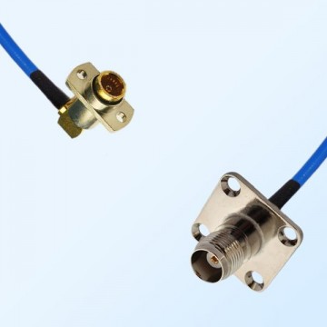 TNC Female 4 Hole - BMA Female R/A 2 Hole Semi-Flexible Cable