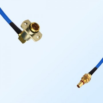 SBMA Bulkhead Male - BMA Female R/A 2 Hole Semi-Flexible Cable