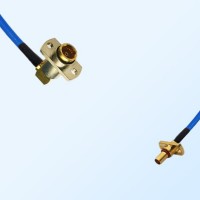 SBMA Male 2 Hole - BMA Female R/A 2 Hole Semi-Flexible Cable
