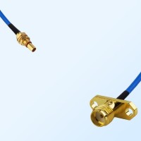 SMA Female 2 Hole - SBMA Bulkhead Male Semi-Flexible Cable Assemblies