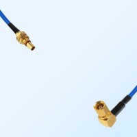 SMC Female R/A - SBMA Bulkhead Male Semi-Flexible Cable Assemblies