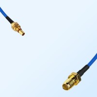 SSMA Female - SBMA Bulkhead Male Semi-Flexible Cable Assemblies